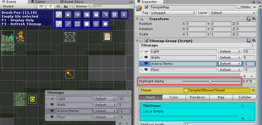 Highlight Alpha tip